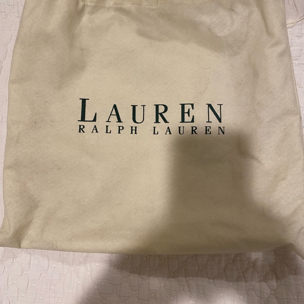 Ralph Lauren Vintage Black Shoulder Bag with Floral Accents - Picture 14 of 16
